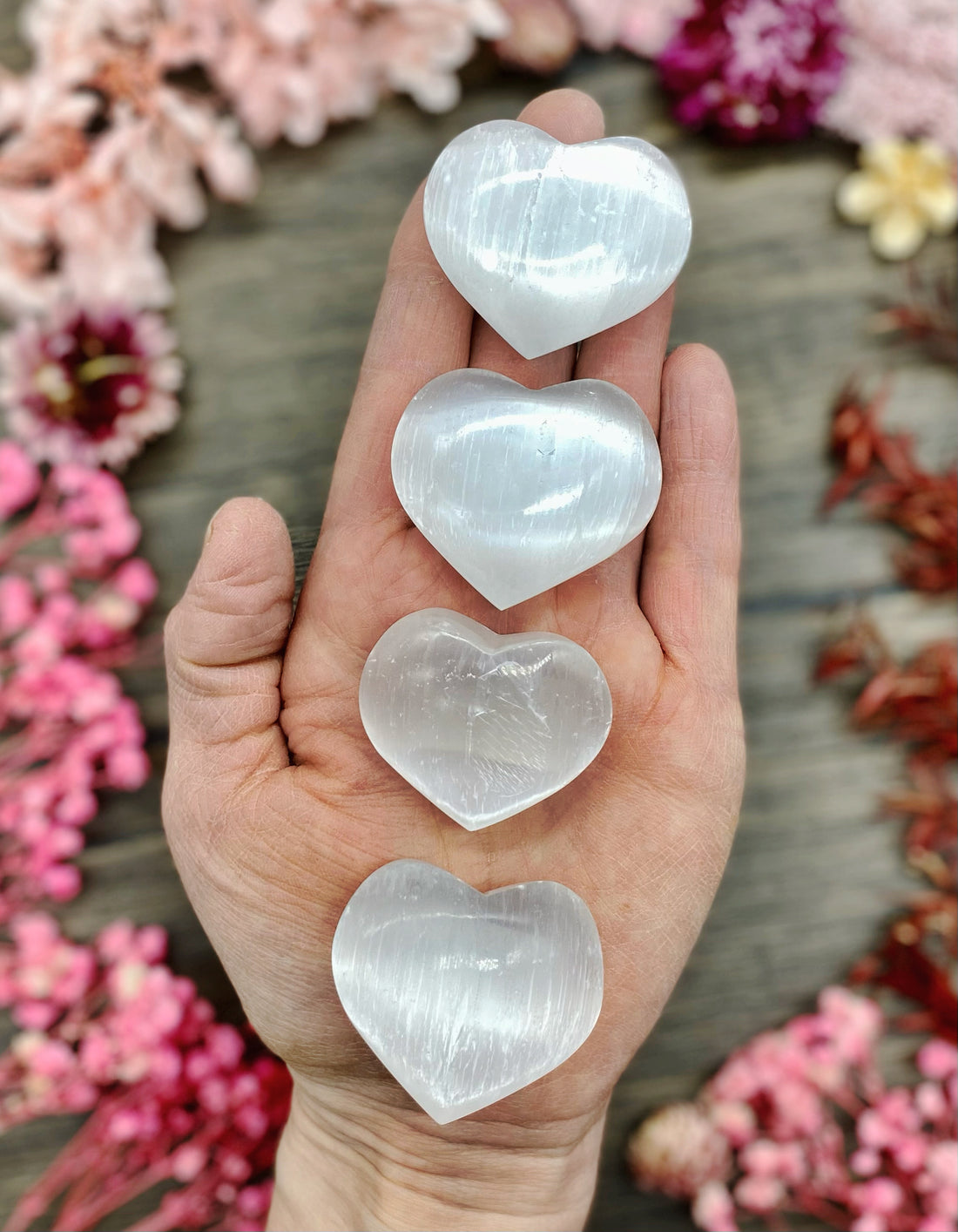 Selenite Heart Small