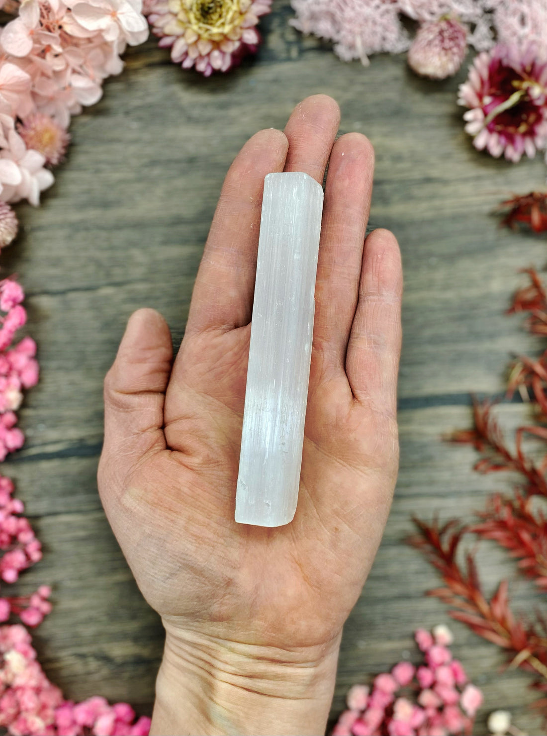 Selenite Stick Small 4"
