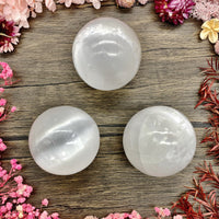 Selenite Sphere $40