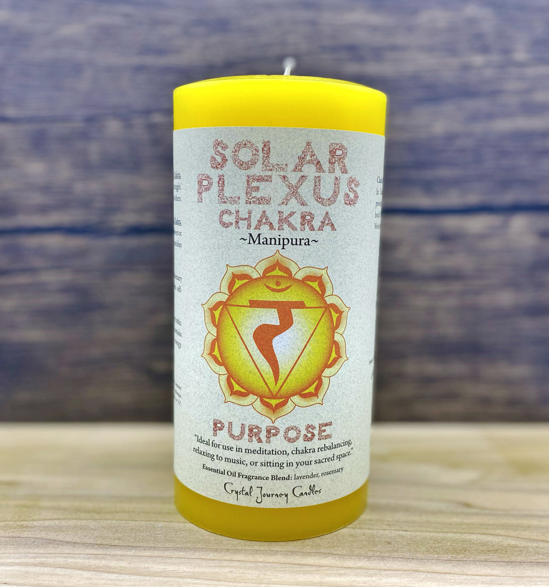 Chakra Pillar Candle Yellow