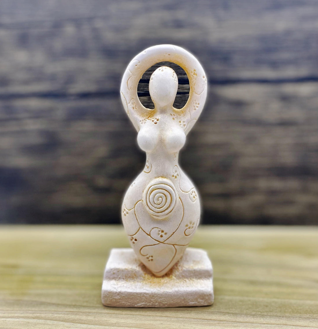 Goddess Cement Figurine Spring