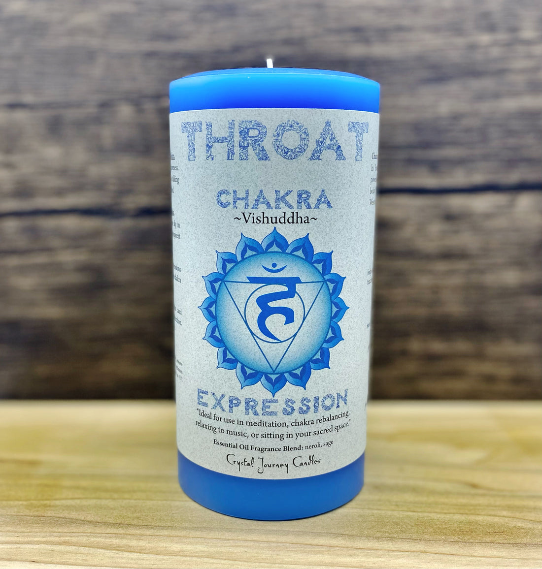 Chakra Pillar Candle Blue