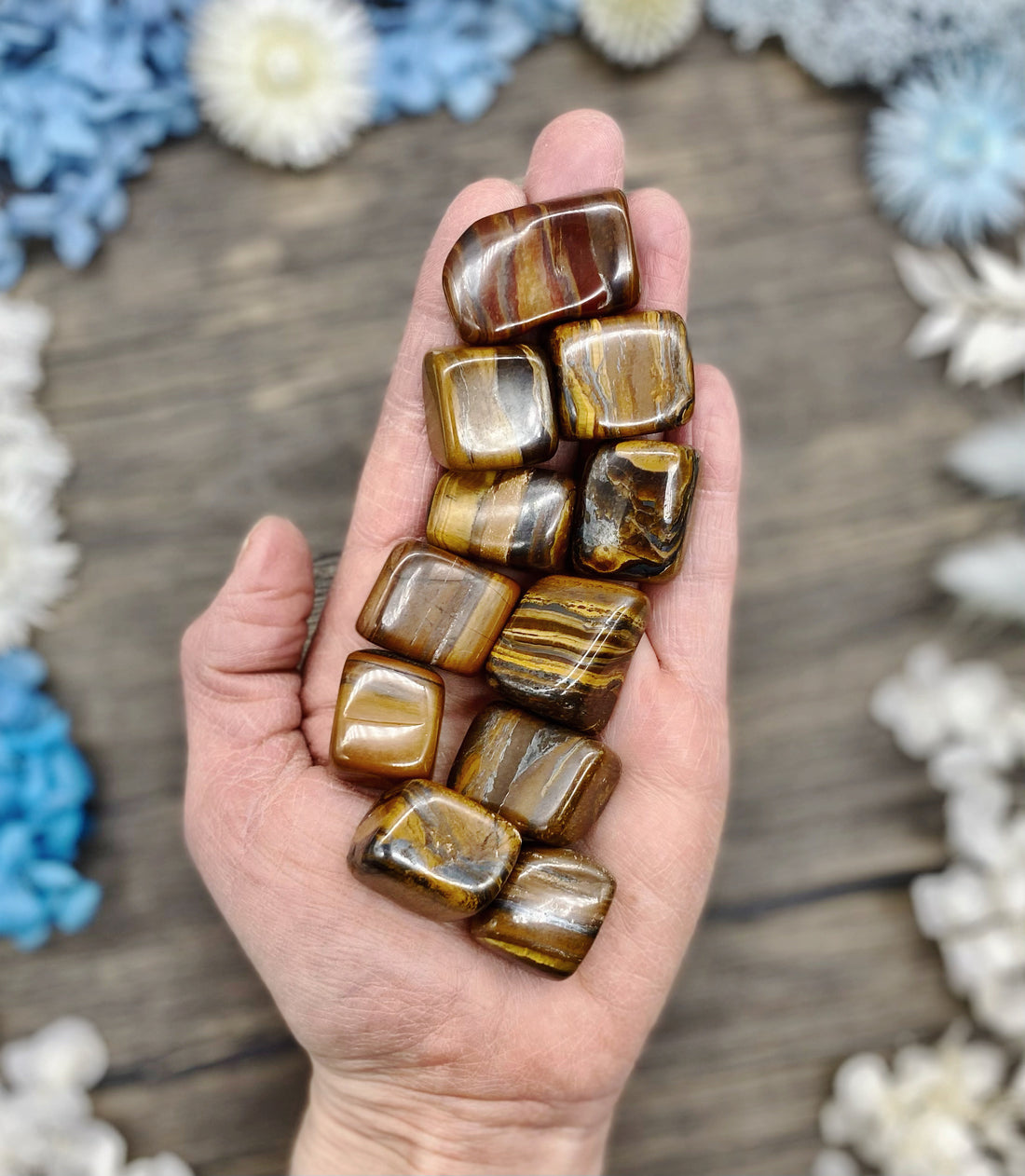 Tiger Iron Tumbled Stone