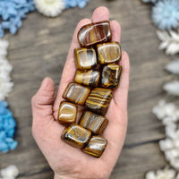 Tiger Iron Tumbled Stone