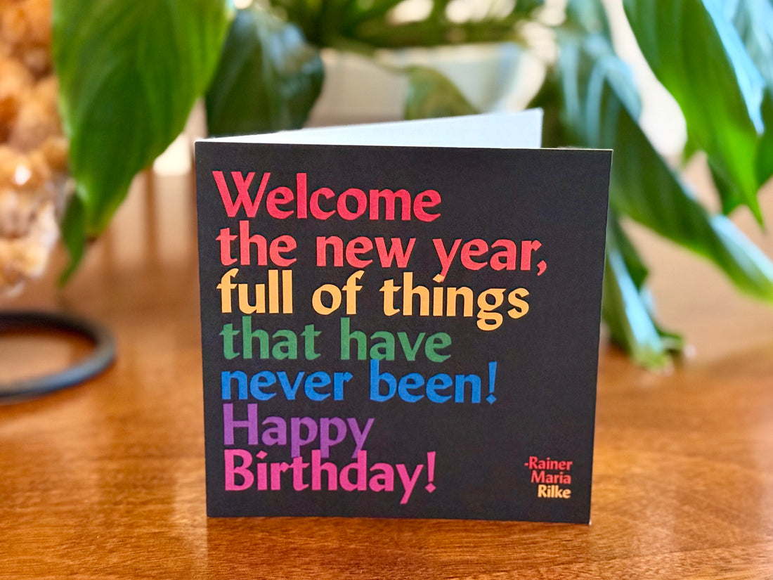 Quotable Card: Welcome the new year...