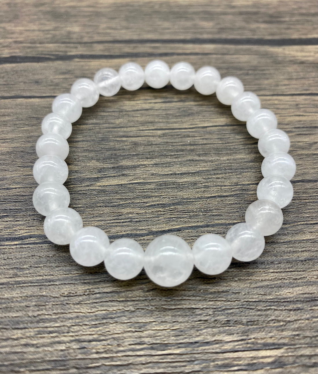 Mala Bracelet White Jade