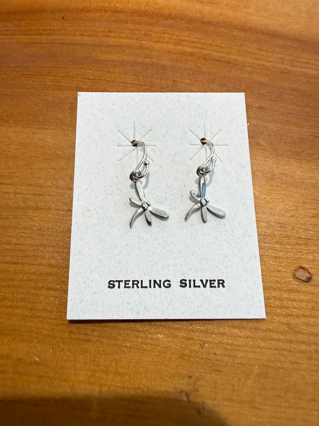 Dragonfly Silver Dangle Earrings