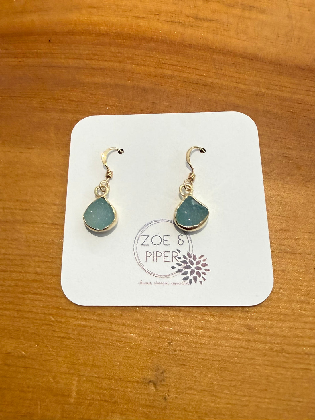 Blue Druzy Earrings
