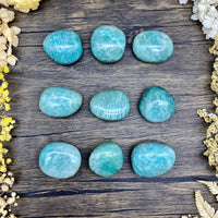 Amazonite Palm Stone Small