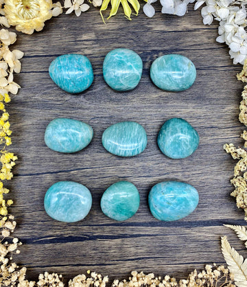 Amazonite Palm Stone Small