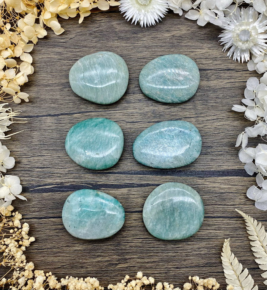 Amazonite Palm Stone Small