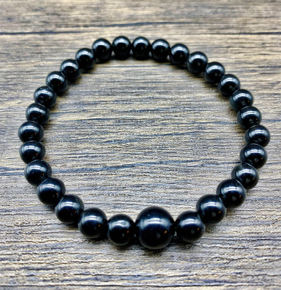 Mala Bracelet Black Obsidian Small