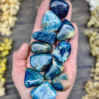 Blue Apatite Tumbled Stone