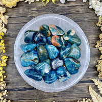 Blue Apatite Tumbled Stone