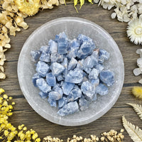 Blue Calcite Raw