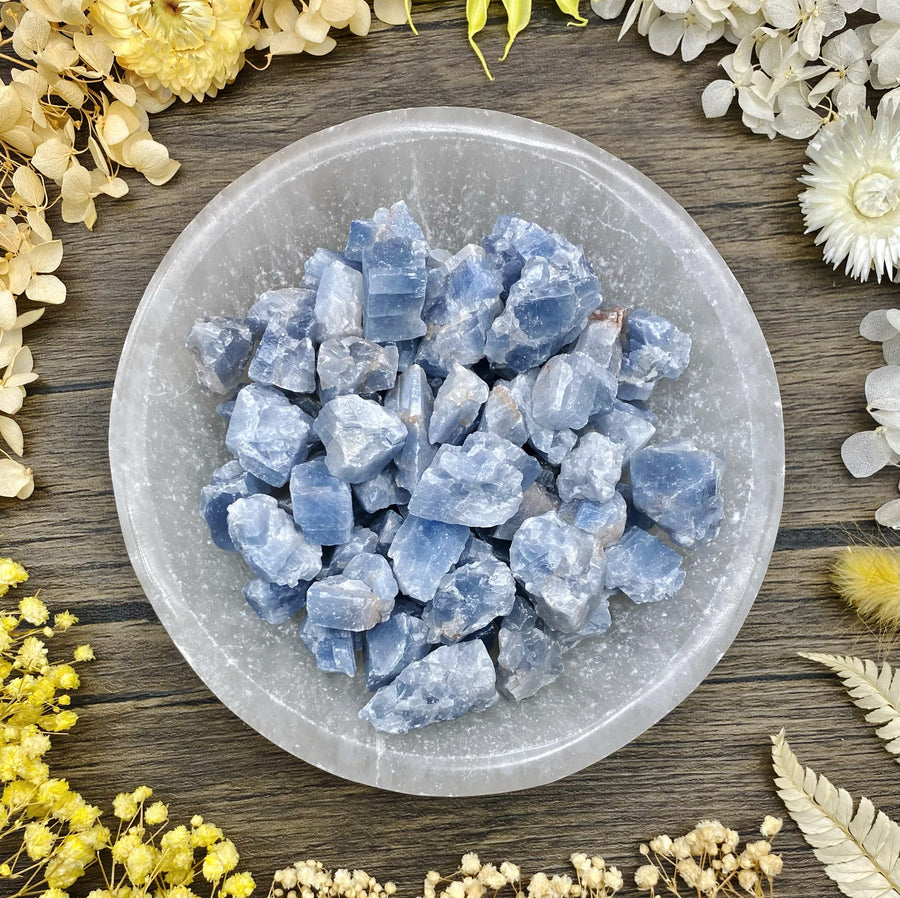 Blue Calcite Raw