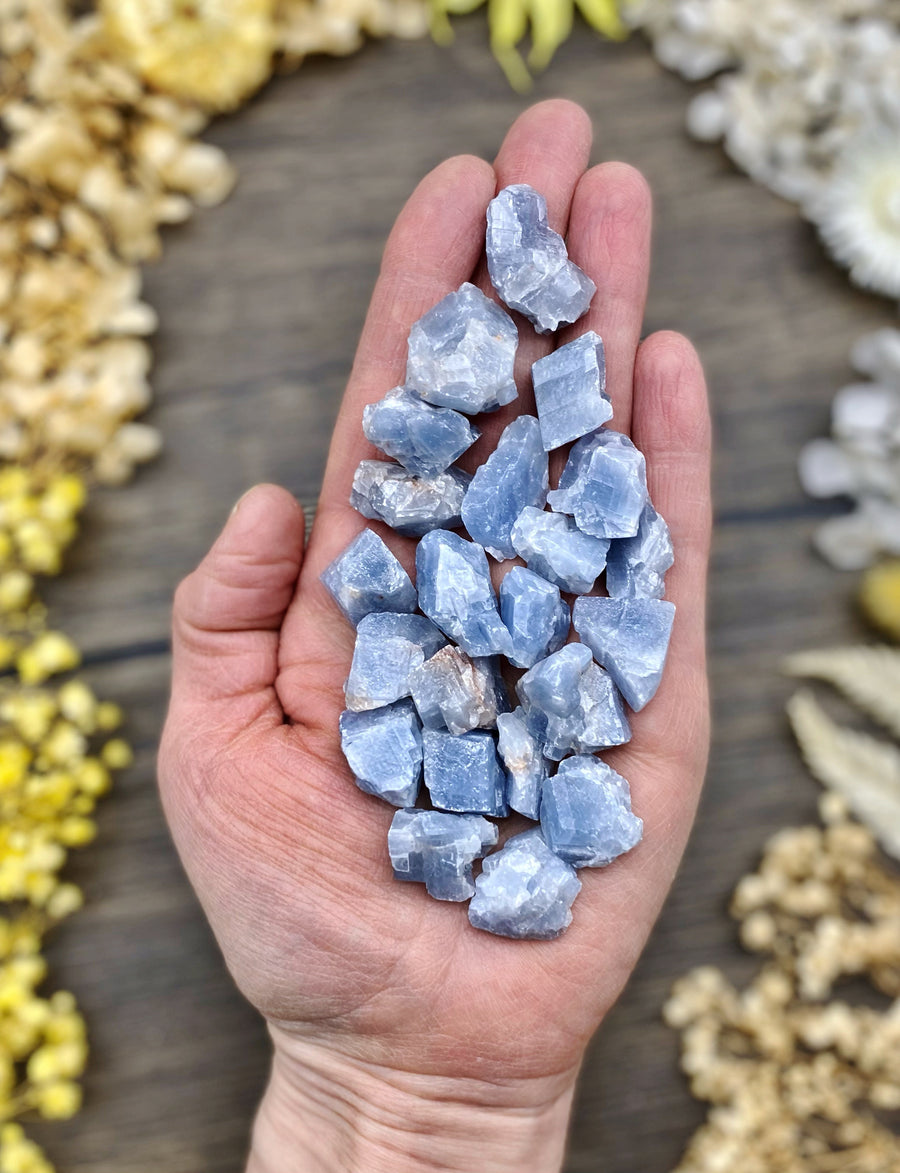 Blue Calcite Raw