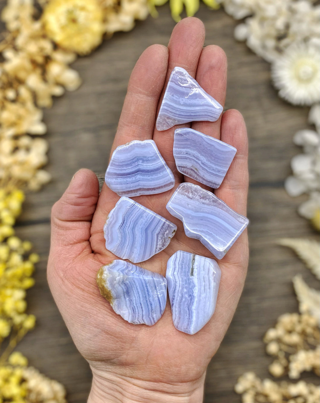 Blue Lace Agate Polished Slab