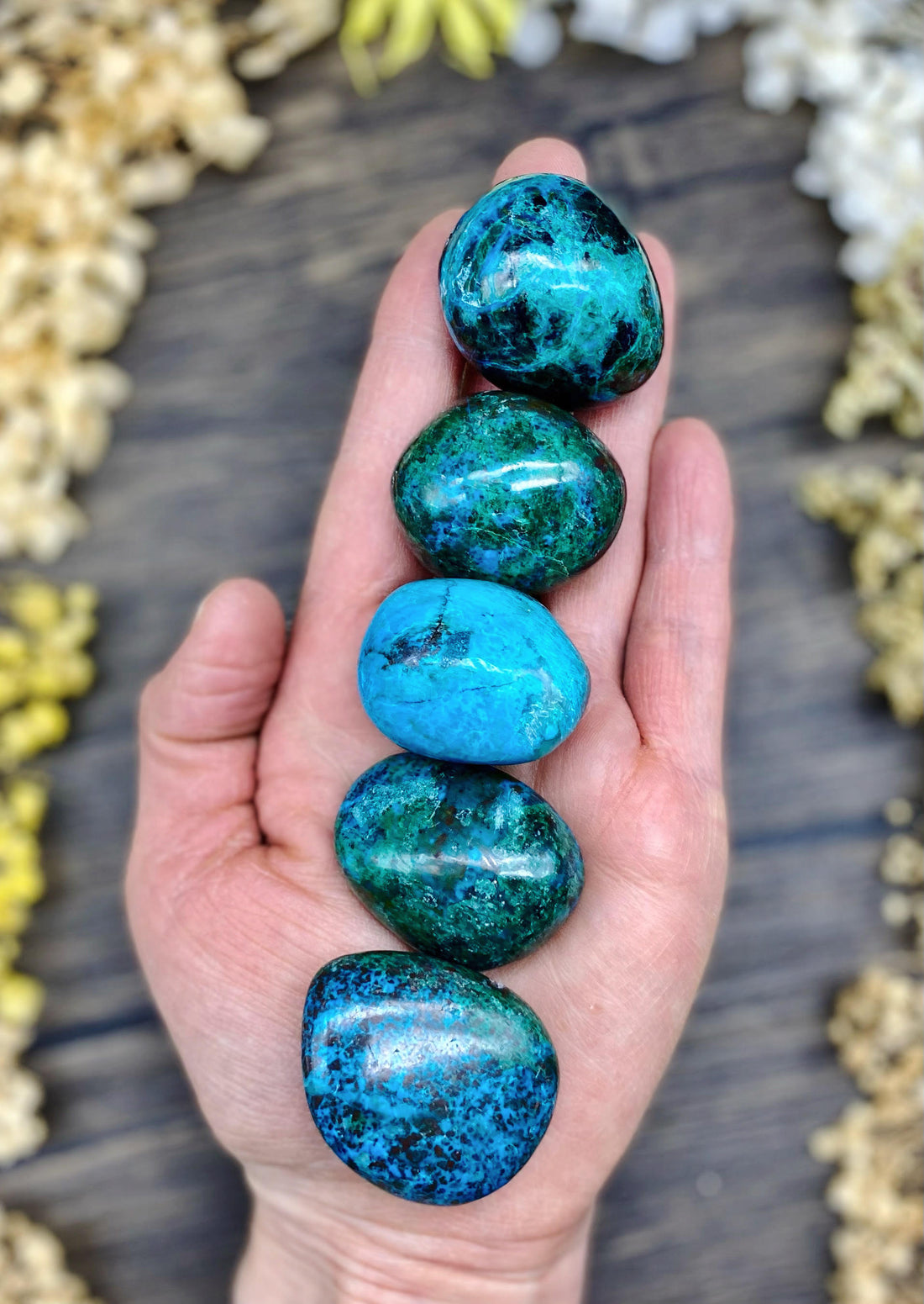 Chrysocolla Palm Stone