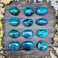 Chrysocolla Palm Stone