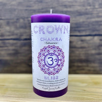 Chakra Pillar Candle Purple