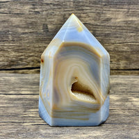 Druzy Agate Tower $126