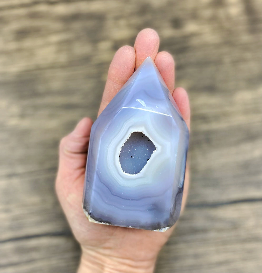 Druzy Agate Tower $110