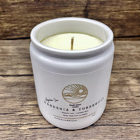 Gardenia & Tuberose White Ceramic Candle