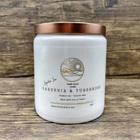 Gardenia & Tuberose White Ceramic Candle