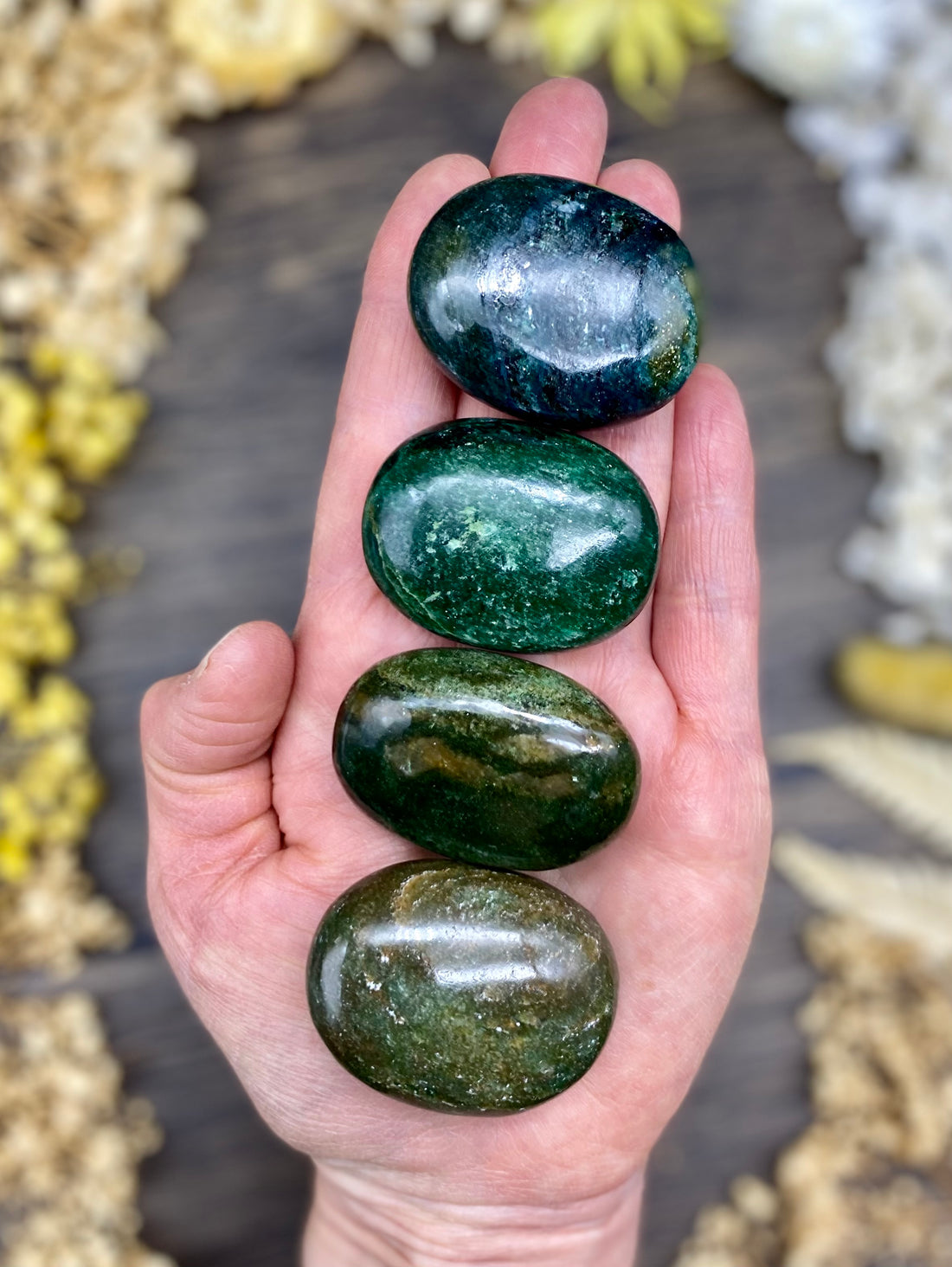 Green Aventurine Palm Stone