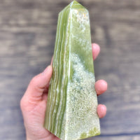 Himalayan Green Onyx Obelisk