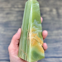 Himalayan Green Onyx Obelisk