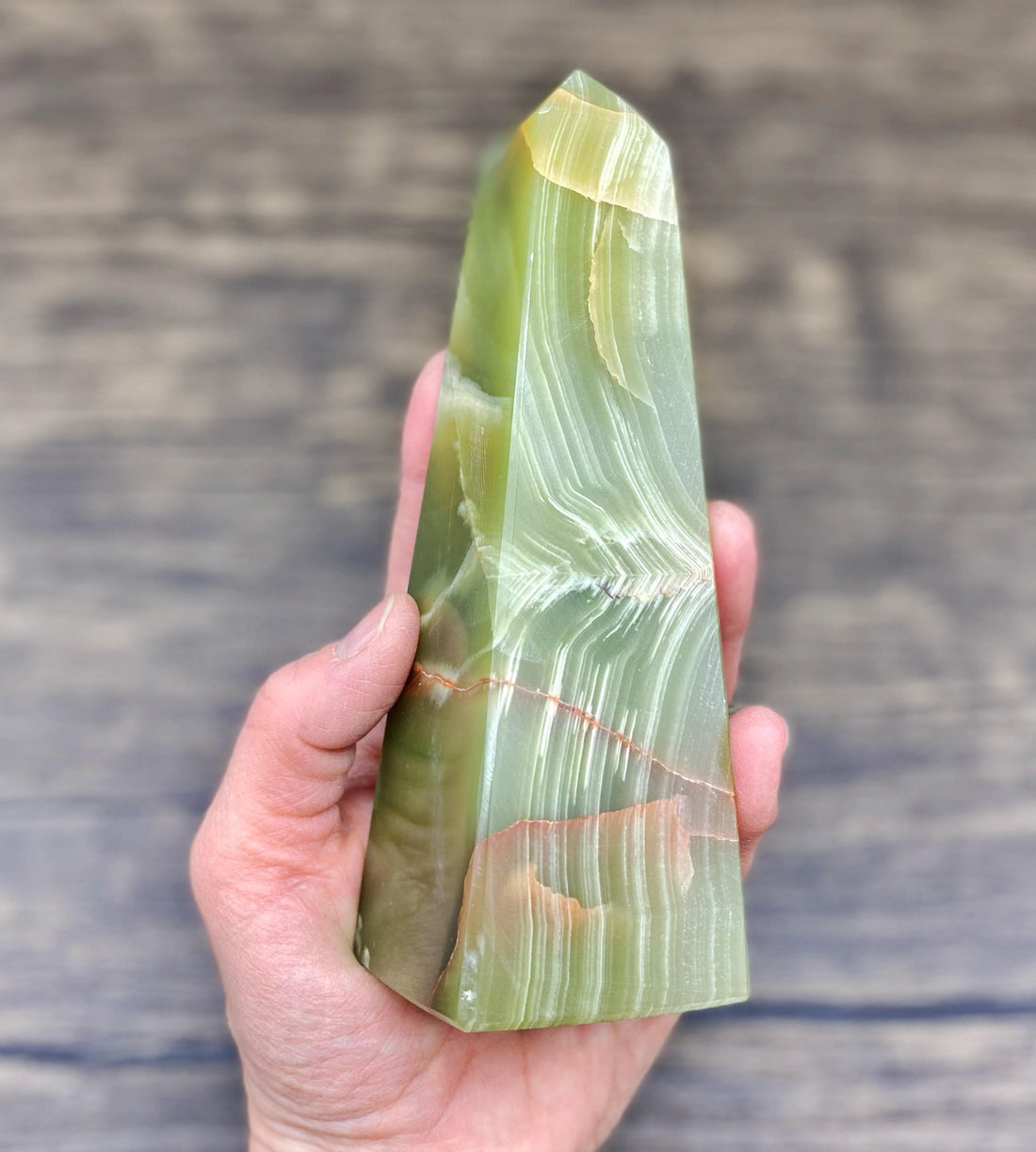 Himalayan Green Onyx Obelisk