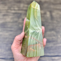 Himalayan Green Onyx Obelisk