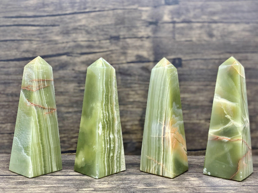 Himalayan Green Onyx Obelisk