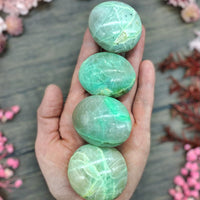 Green Moonstone Palm Stone