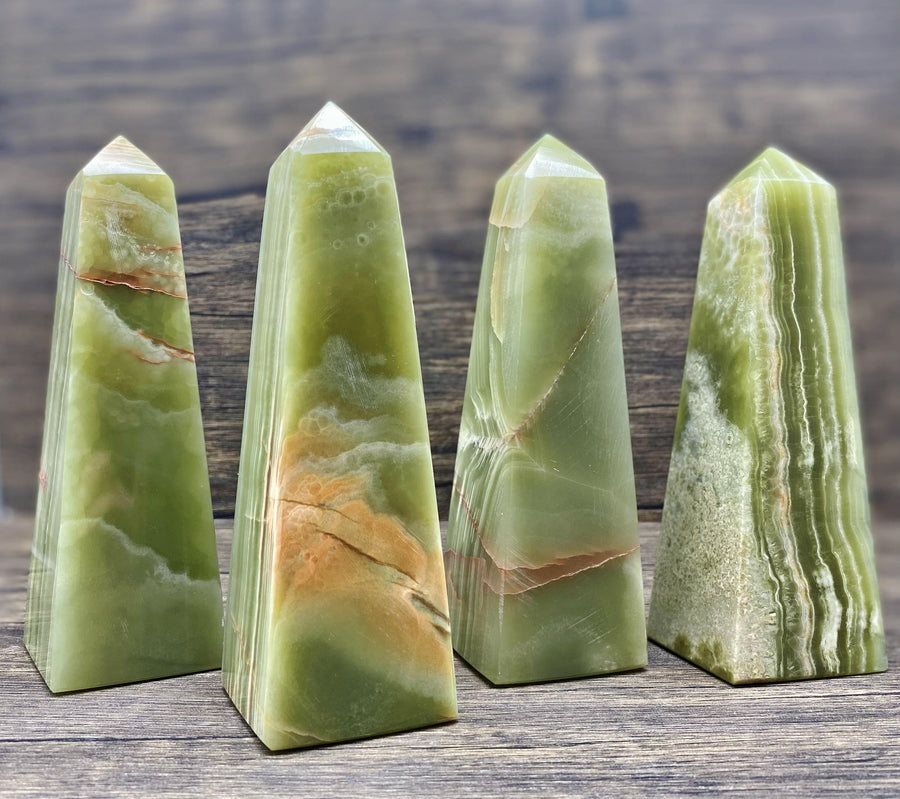 Himalayan Green Onyx Obelisk