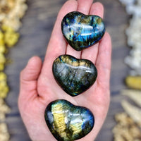 Labradorite Heart