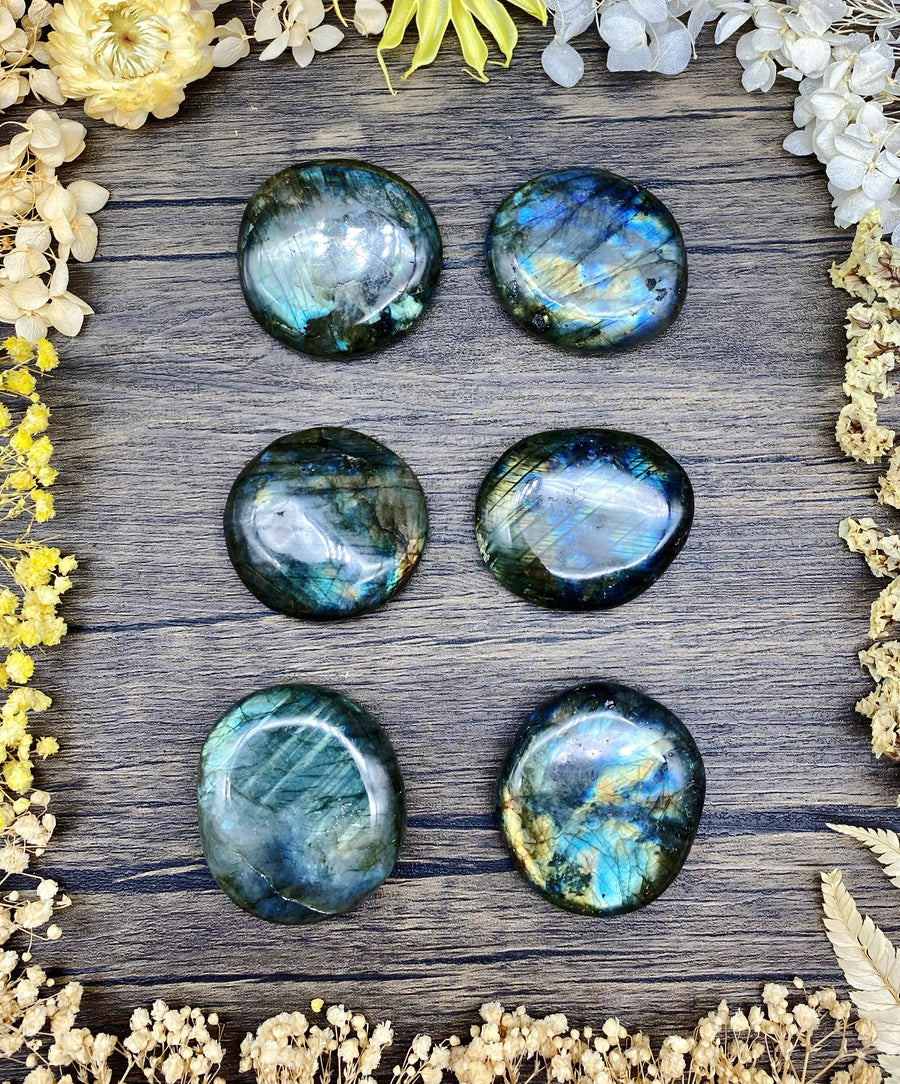 Labradorite Palm Stone $24