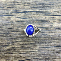 Ring - Lapis Lazuli Circle Loop