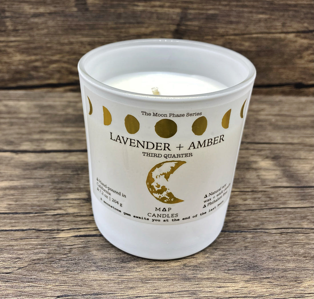 Lavender Amber Moon Candle