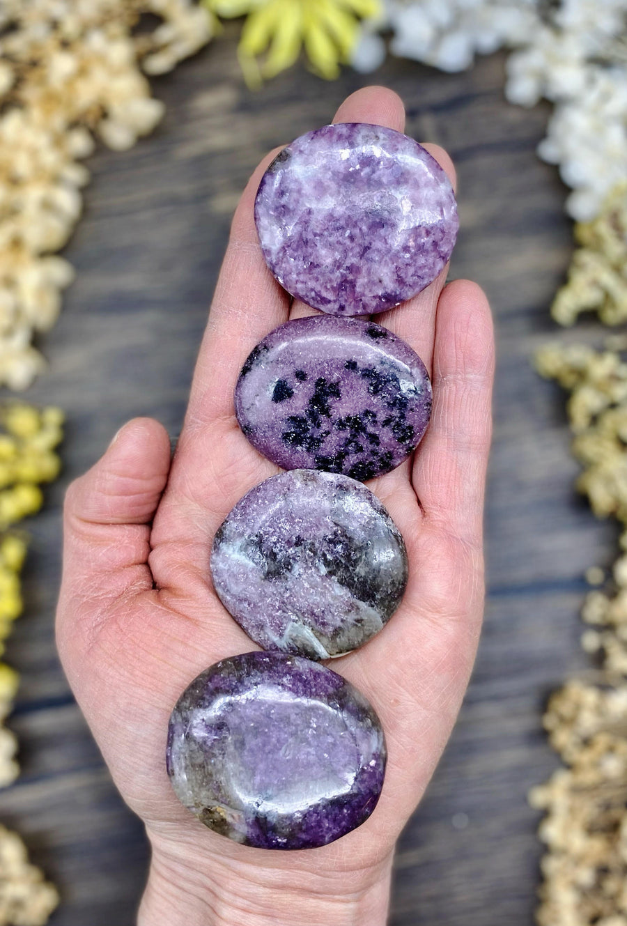 Lepidolite Medallion