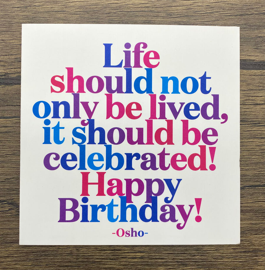 Quotable Card: Life should not only be lived...