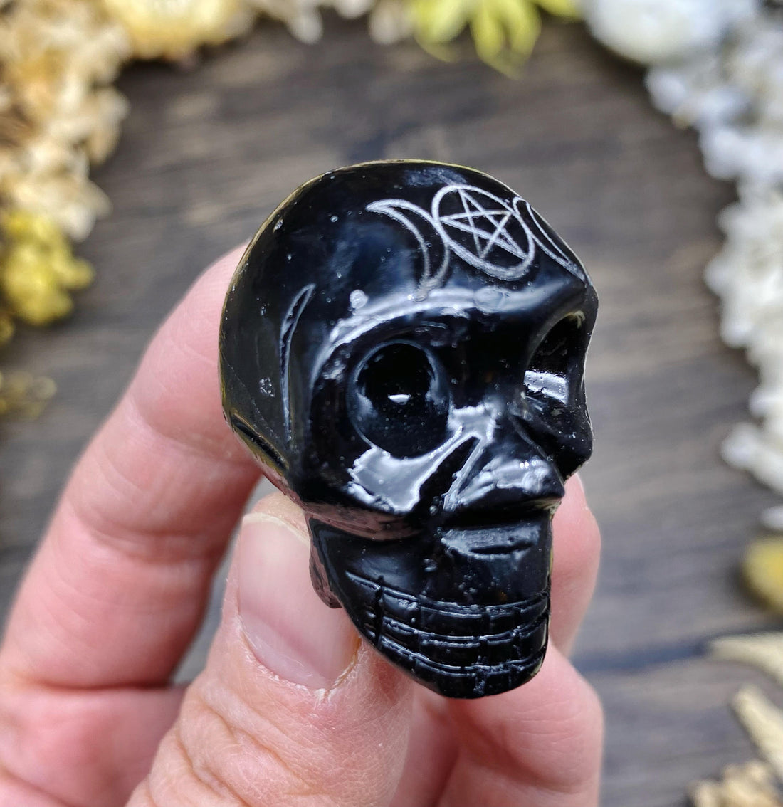 Black Onyx Skull