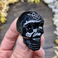 Black Onyx Skull