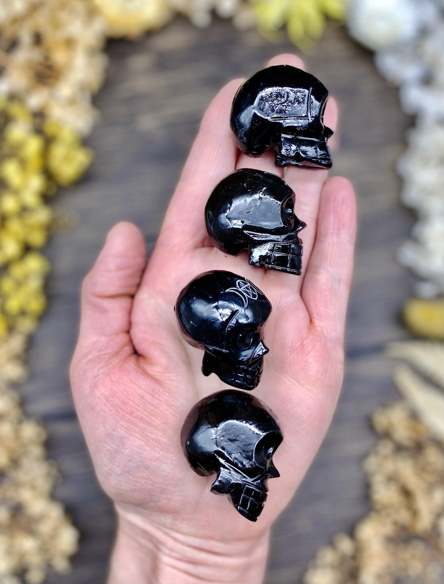 Black Onyx Skull