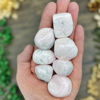 Pink Mangano Calcite Tumbled Stone Large