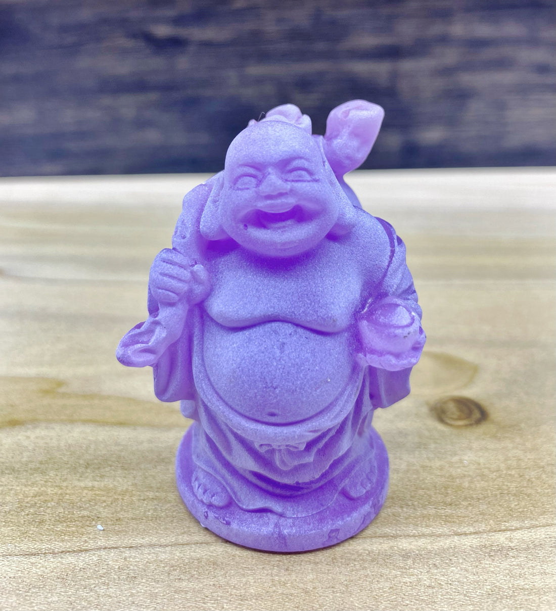 Purple Buddha Figurine 2"