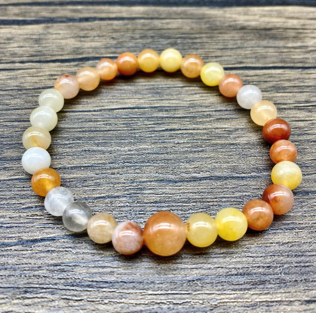 Mala Bracelet Rainbow Jade Small