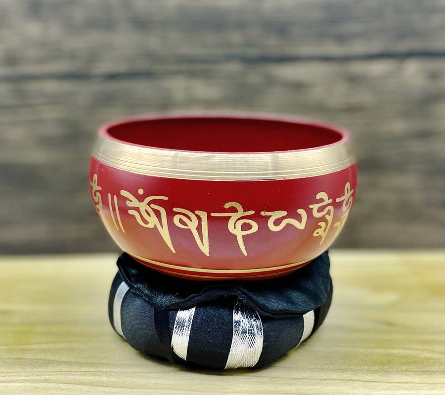 Singing Bowl Red 4"